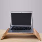 Bent Wood Stand Desktop Computer Universal Wooden Stand Dock Holder Display
