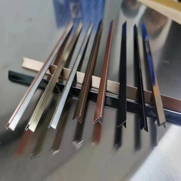 Rose Gold Black Silver Stainless Steel Decorative Profiles 304 Decoration