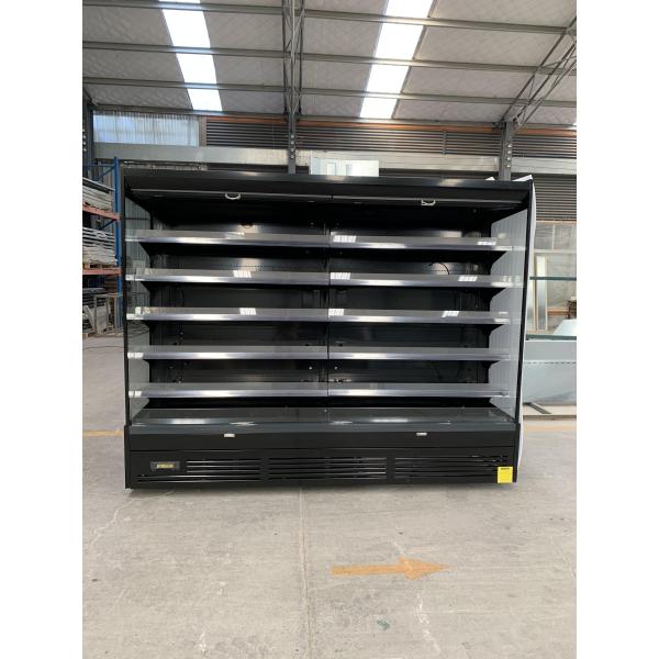 AUTOMATIC DEFROST 6-FT PLUG-IN OPEN-CASE CHILLER BLACK