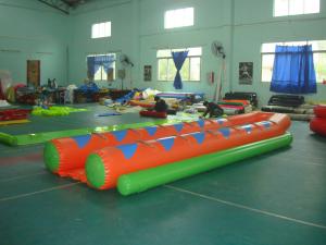 Wholesale Colorful Inflatable Double Banana Boat For 12 People , Inflatable Water Games from china suppliers