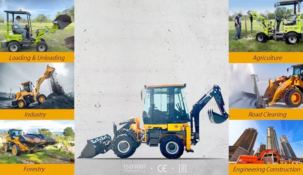 Bl90-25 Loader Machine Earth-Moving Machinery Construction Four Wheel Drive Backhoe Loader
