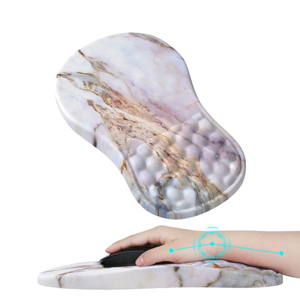 Desktop Silicone Gel Mouse Pad with Soft Memory Sponge Wrist Support