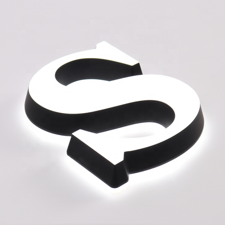 3D Acrylic double-sided luminous led letter indoor and outdoor shops and cafes