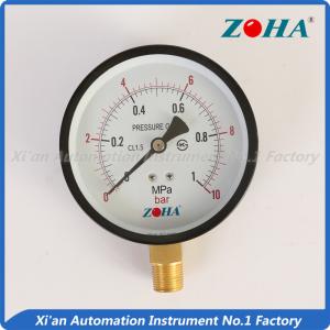 Wholesale Bottom or Radial Connection Steel Case Brass Internal General Pressure Gauge from china suppliers