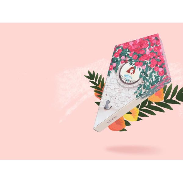 Custom Wrapping Chocolate Boxes Paperboard Liner Half Heart Kite Shape