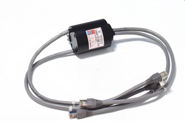Standard 1000M Ethernet Wire Slip Ring 380VAC 0~300rpm Speed Insulation