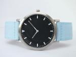 Newest fashion stainless case , nylon strap watch,nylon watches 2014-light blue