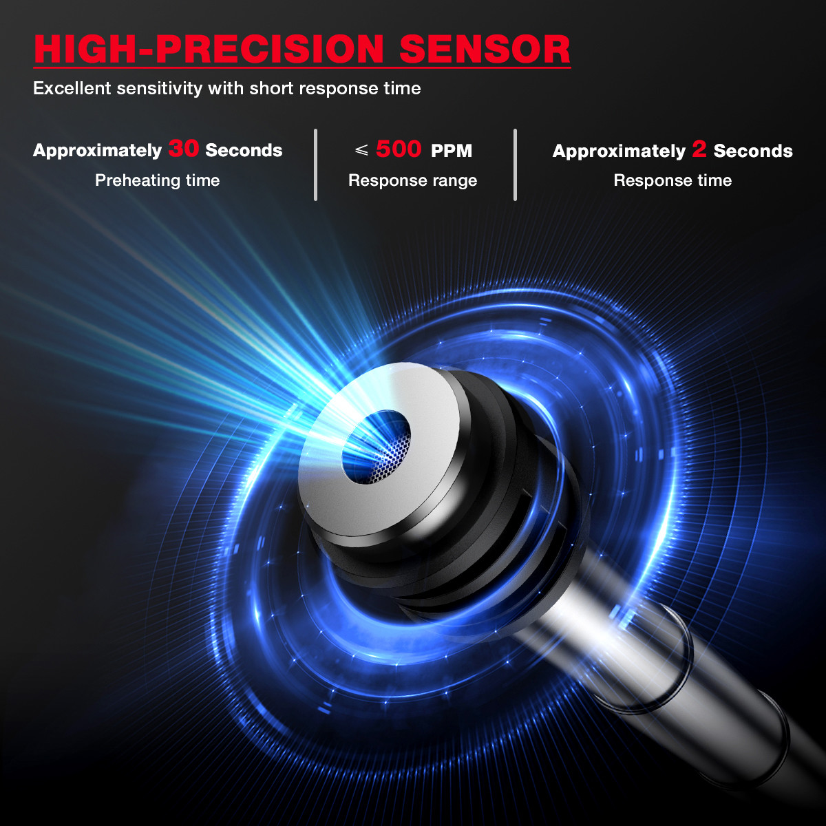 HT58PRO Gas Leak Detector Gas High Precision Gas Sensor Sensitive Sensor Portable Combustible Gas Detector