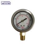 -30inHg Vacuum Compound Gauge Oil Filling Bottom Connection 1/4" Bsp 2" Pressure