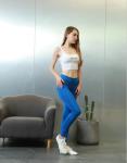 8 Colors Womens Elasticated Waist Trousers S M L