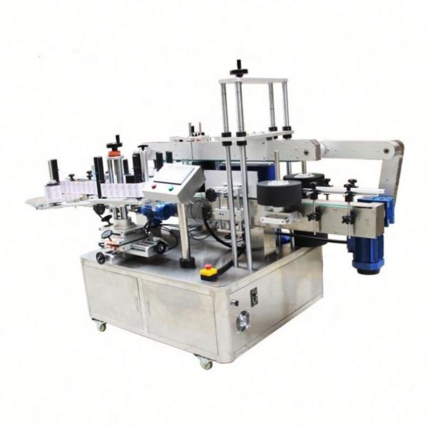 Flat Square Bottle Sticker Labelling Machine Automatic For Front And Back Double