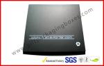 Black Big Corrugated Paper Box , Duplex Clothing Packaging Box