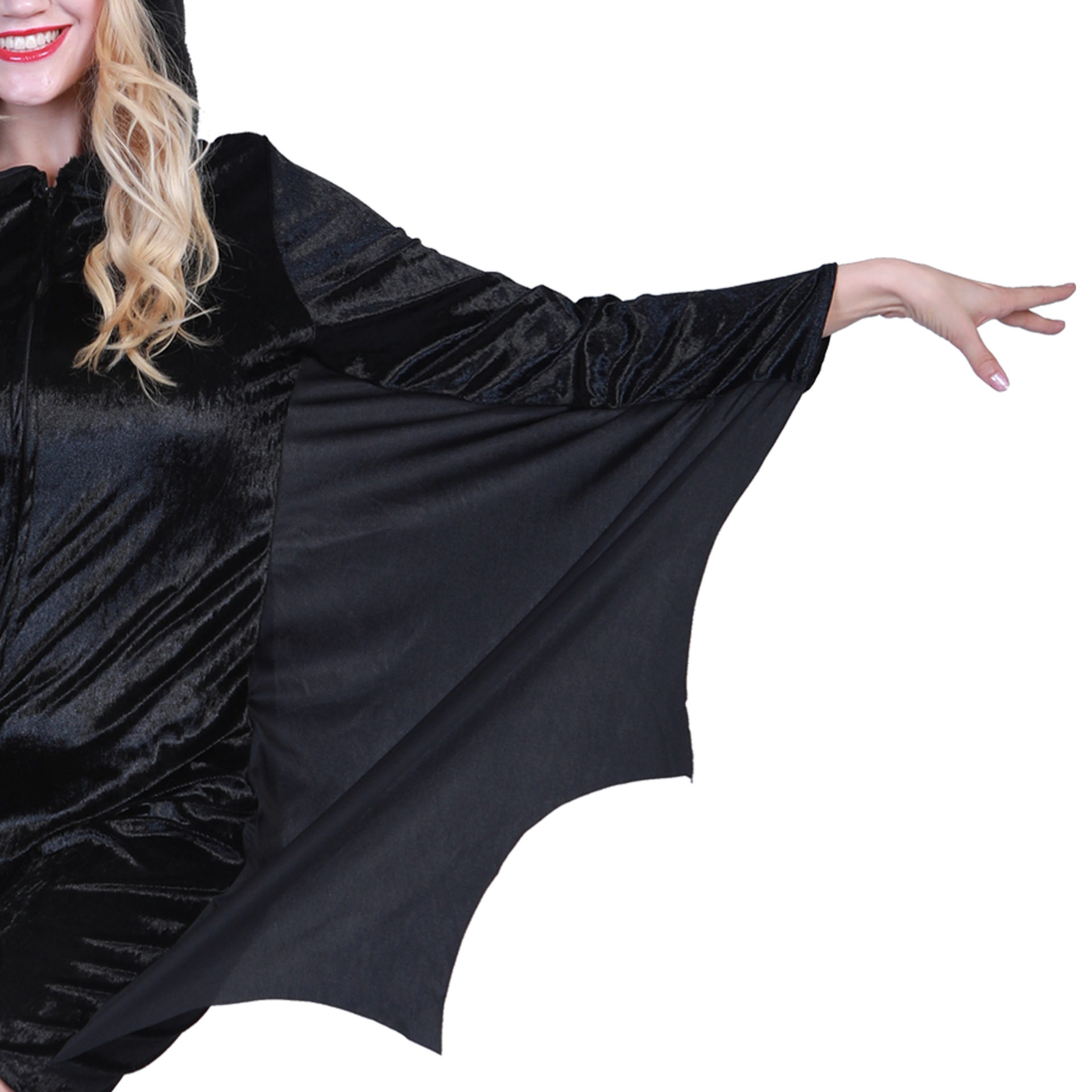 Performance Wear Type Black Bat Cosplay Costume for Halloween Adult Women's Performance