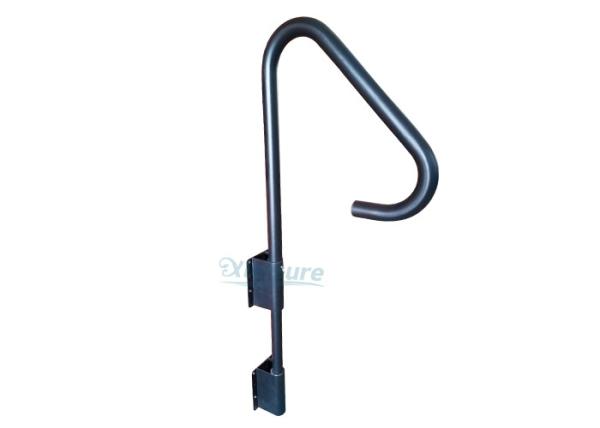 Black Hot Tub Safety Handrail, Aluminum Spa Side Accessories Cabinet-mount