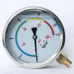 11 Kg Cm2 Oil Filled Pressure Gauge 304SS NPT 4 Inch Pressure Gauge
