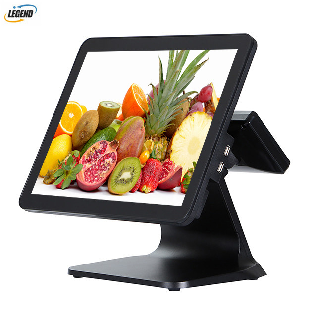 1024 X 768 Pixels Touch Screen Epos System 2*20 VFD Win 10 Support For Small Business
