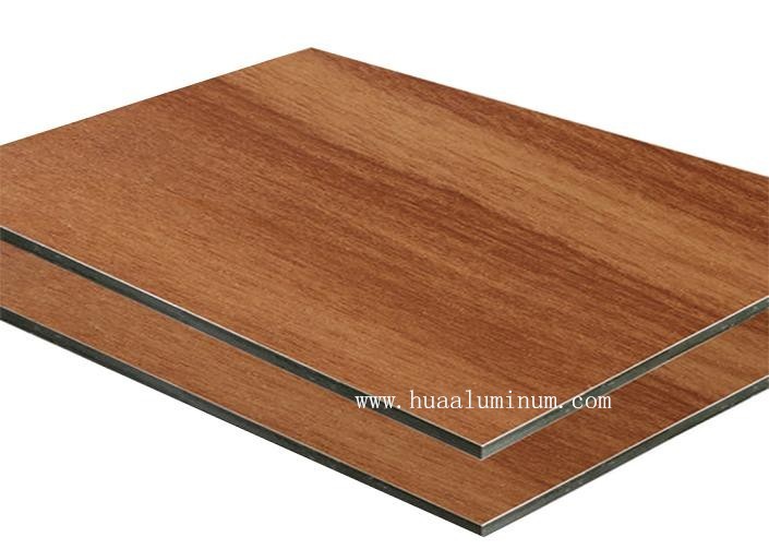 1500*3050mm Wood Texture Aluminum Composite Panel , Antibacterial 4mm Composite Panel