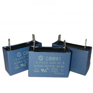 Wholesale 1.8mfd Central Air Fan Motor Capacitor CBB61 450V RoHS from china suppliers