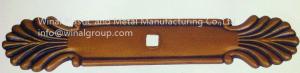 Wholesale L170mm*W28mm furniture onlays,Zinc alloy,antique copper,size &amp; finish can be OEM produce. from china suppliers