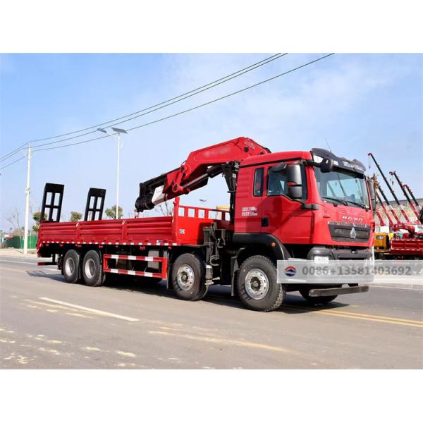 Famous Hot Sale Tipper Truck Howo 8x4 12 Wheels Crane Truck with 25 Tons