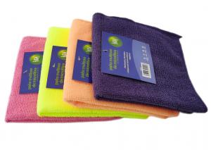 China Lint Free Microfiber Cleaning Cloths Reusable Terry Towel Polyester on sale