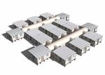 Metal Isolation House Mobile Field Hospital In Quick Assemble White Color Low
