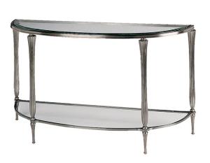 Wholesale Stainless Steel Console Table Iron Tempered Glass Long Narrow Console Table from china suppliers