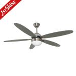 Dimmable 52 inch 3 Color LED Light Ceiling Fan Indoor Plywood Blade