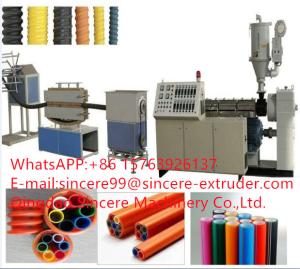 Wholesale HDPE PVC Carbon Plastic Pipe Extrusion Line Corrugated Conduit Manufacturing Machine from china suppliers