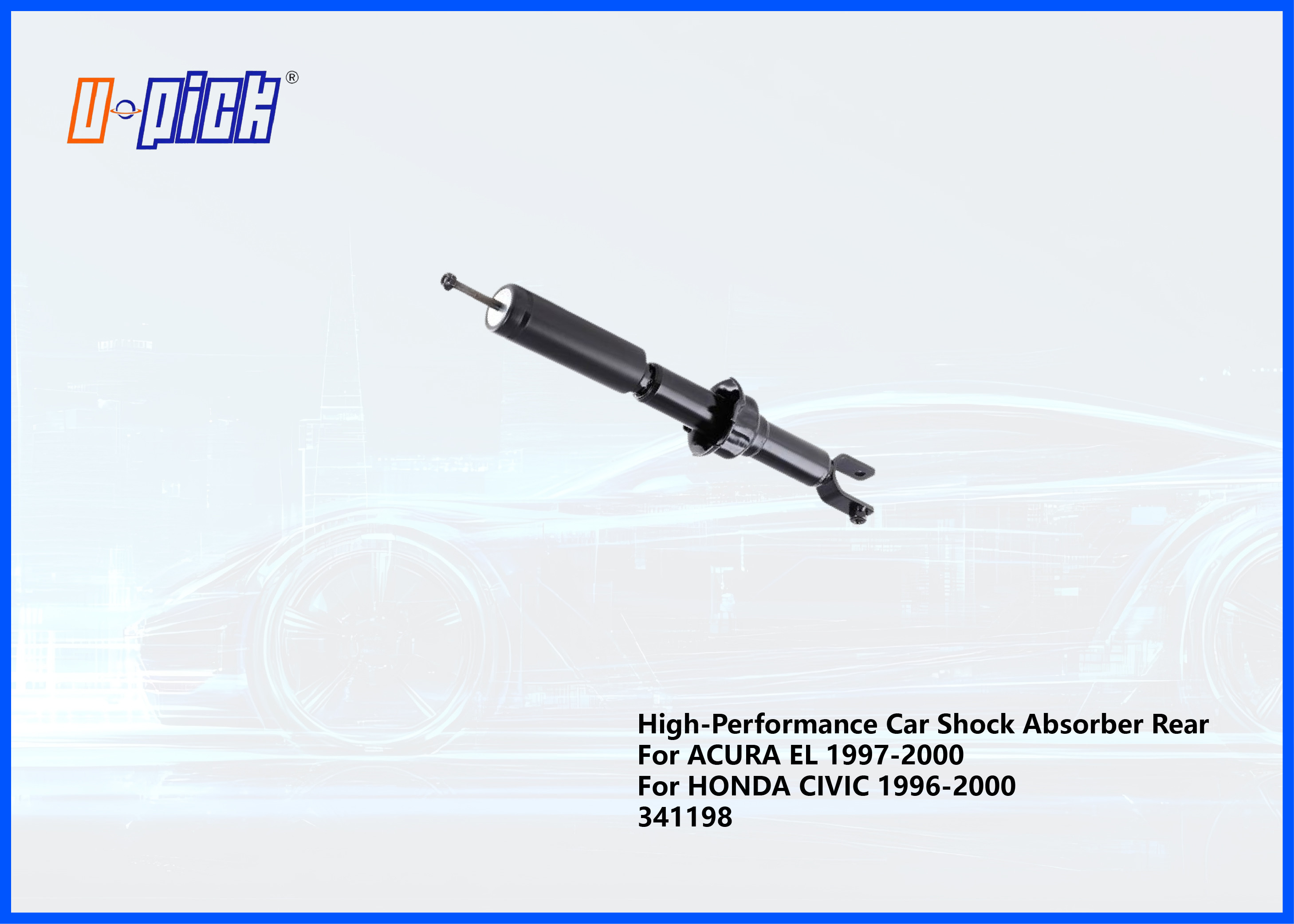 High-Performance Car Shock Absorber Rear For ACURA EL 1997-2000 For HONDA CIVIC 1996-2000 341198