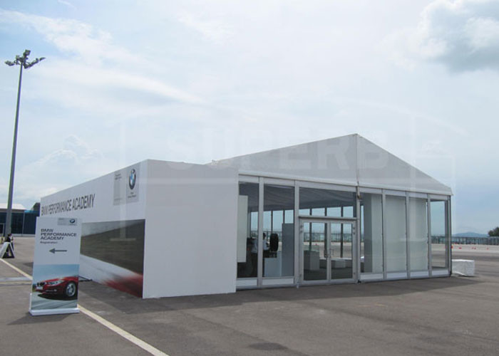 A Frame Aluminum 20x50m Outdoor Exhibition Tents With Glass Wall