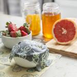 100% Cotton Sustainable Food Storage With Beeswax Wraps Reusable