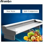 Elegant 220V Supermarket Island Freezer , Split Style Seafood Display Cooler