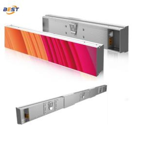 Wholesale Indoor HD Custom-Size LED Shelf Screen 300-1200x60mm Aluminum Profile Cabinet 3840Hz Refresh Rate from china suppliers