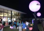 Night Inflatable Advertising Products , Purple Inflatable LED Balloon Light For