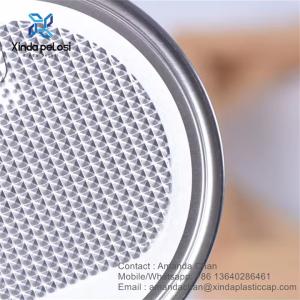 Wholesale End Aluminum Lids Easy Open Aluminum Foil Peel Off End For Cans from china suppliers