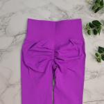 Solid Color Scrunch Butt Leggings Push Up Nylon Seamless Squat Proof