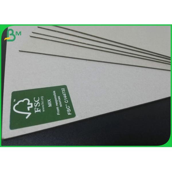 Uncoated 2mm Grey Hard Board Recycled Pulp High Stiffness For Making Gift Box