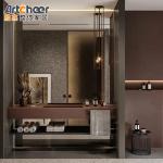 Traditional Hollywood Mirror Floating Antique Bathroom Vanity With Mirror