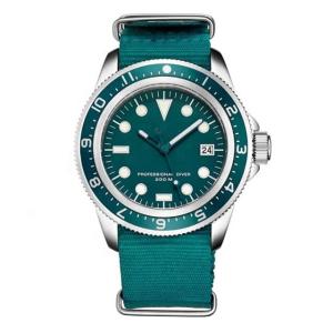 Wholesale Round ODM Analogue Wrist Watch 42mm Divers Wristwatch Nylon Strap from china suppliers
