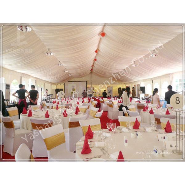 Replacement Tent Parts Decorative Lining Satin Cloth / Trevira CS Material