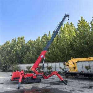 Wholesale Green Lifting Telescopic Spider Crane With Electric And Diesel Power from china suppliers