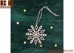 Wooden handicraft, green wood snowflake hang, a Christmas decoration hanging,