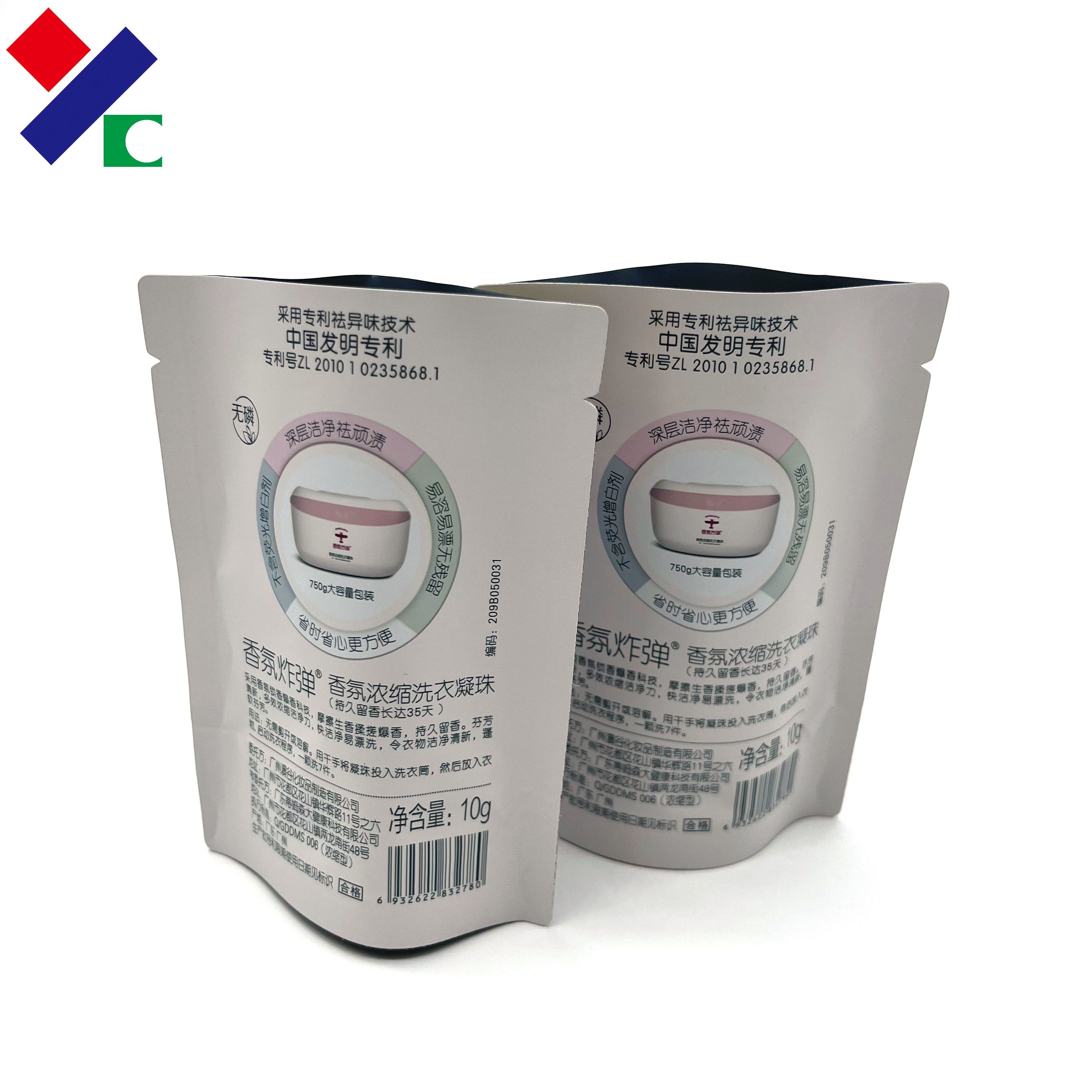 Custom Small Stand Up Zipper Pouch Airtight Aluminum Foil Laminated Resealable Smell Proof Zipper Tea Bag