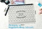 school pencil bag/printing stationery bag/zipper slider plastic pencil bag, gold