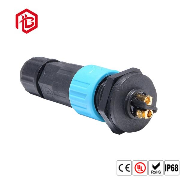 Quality A16 Nylon Reverse-Mount Self-Locking Waterproof Connector 2 To 12 Pins UL US Plug Cord AC Power Input Connector for sale
