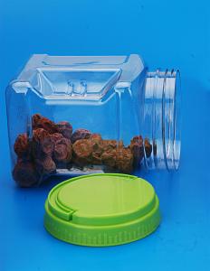 Wholesale with round lids wide mouth stackable cookie food mason wholesale pet square clear plastic grip jars from china suppliers