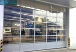 220V 2.5mm Galvanized Steel PC Glass Panel Garage Doors