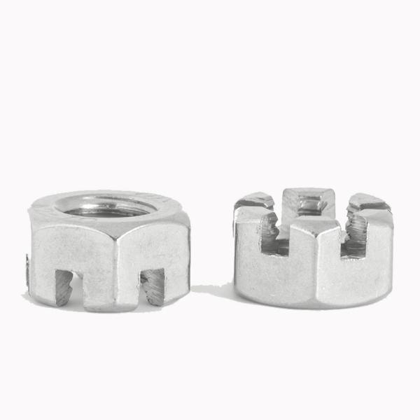 GB6178 Stainless Steel Hexagon Slotted And Castle Nut 18-8 Stainless Steel