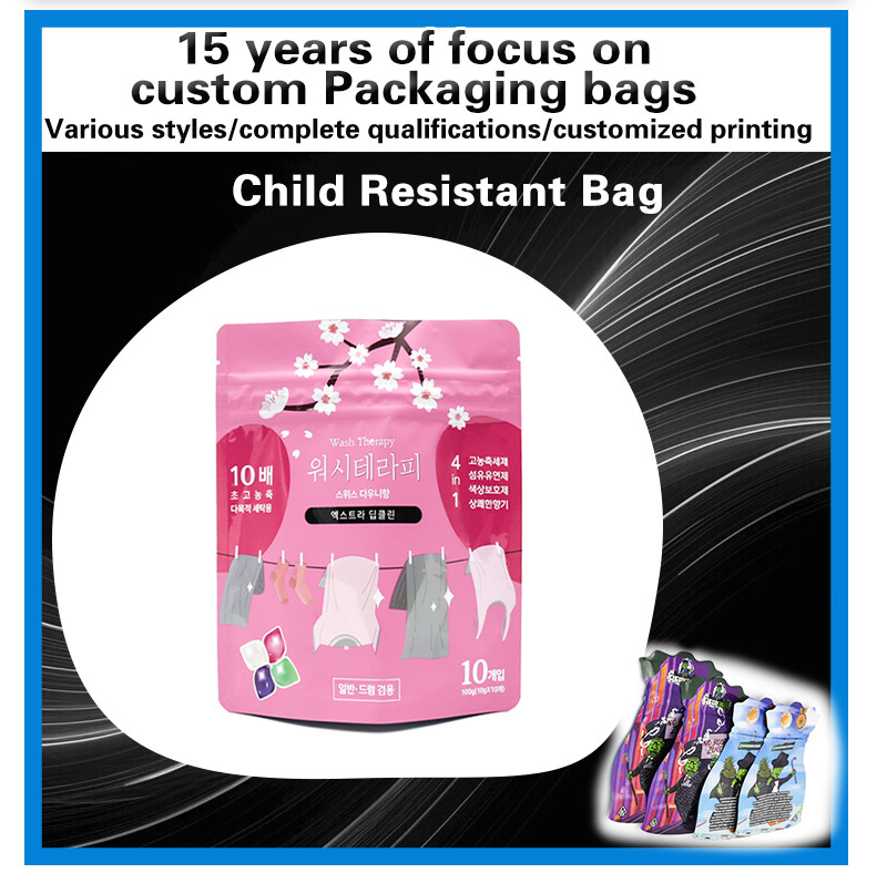 Mylar Stand Up Bag Foil Ziplock Vacuum Sealing Safety Packaging Bag Polyester Secure